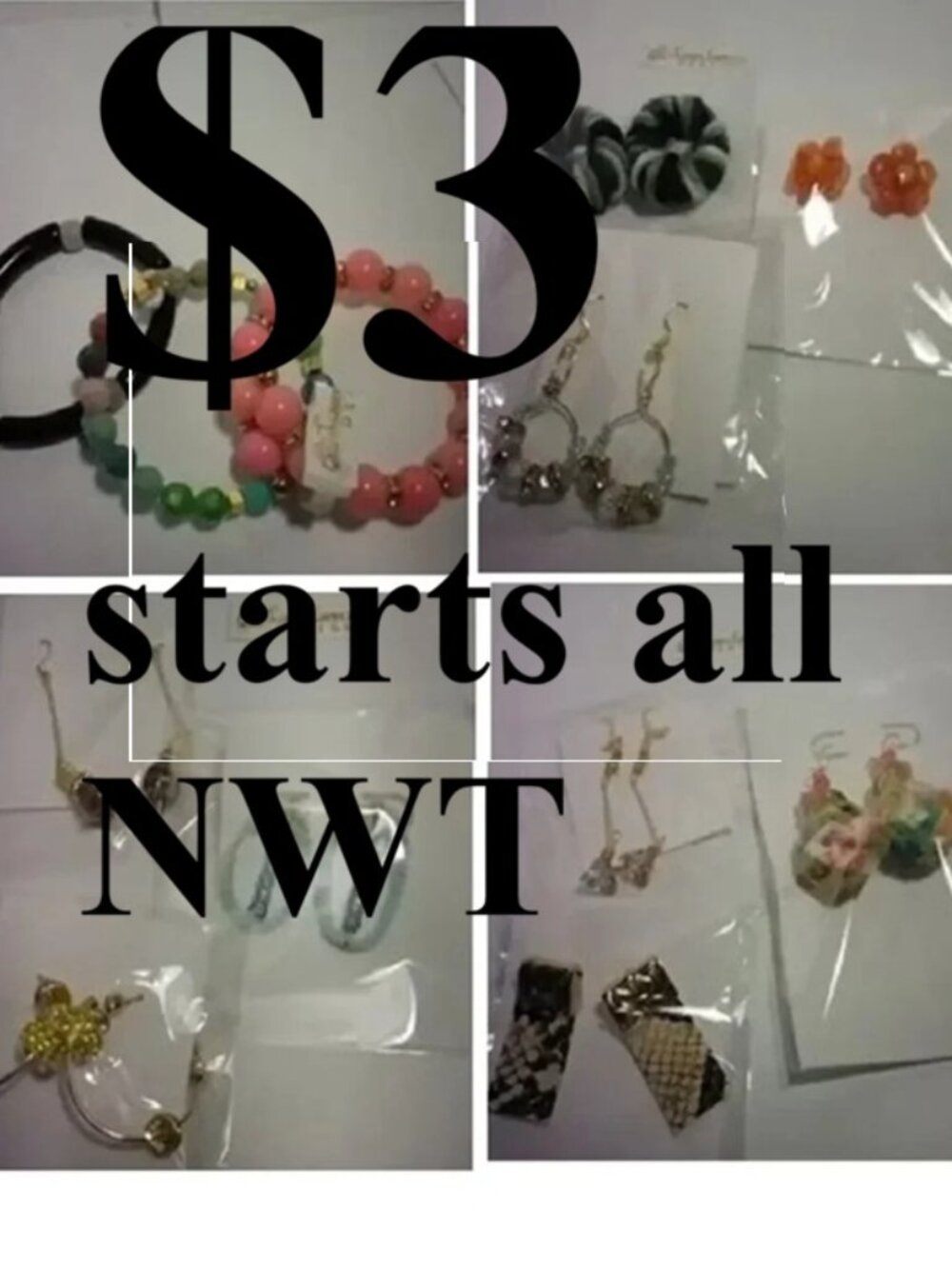 $3 starts jewelry